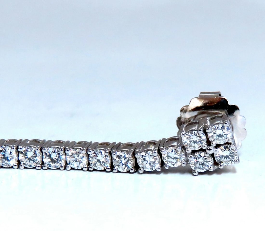 GIA Certified 62.22ct Natural Aquamarine Diamonds Earrings 18Kt Platinum** - 5