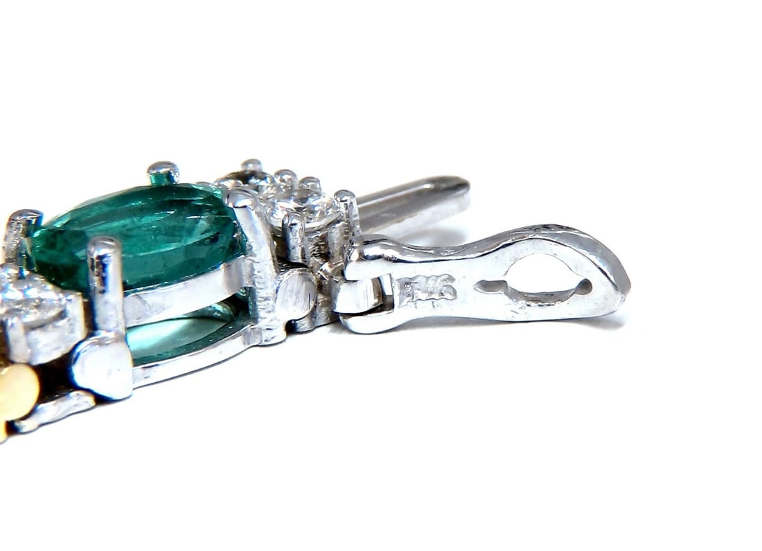 26.50ct Natural Emeralds Aquamarines Red Tourmaline Bracelet 14 Karat Gemline** - 6