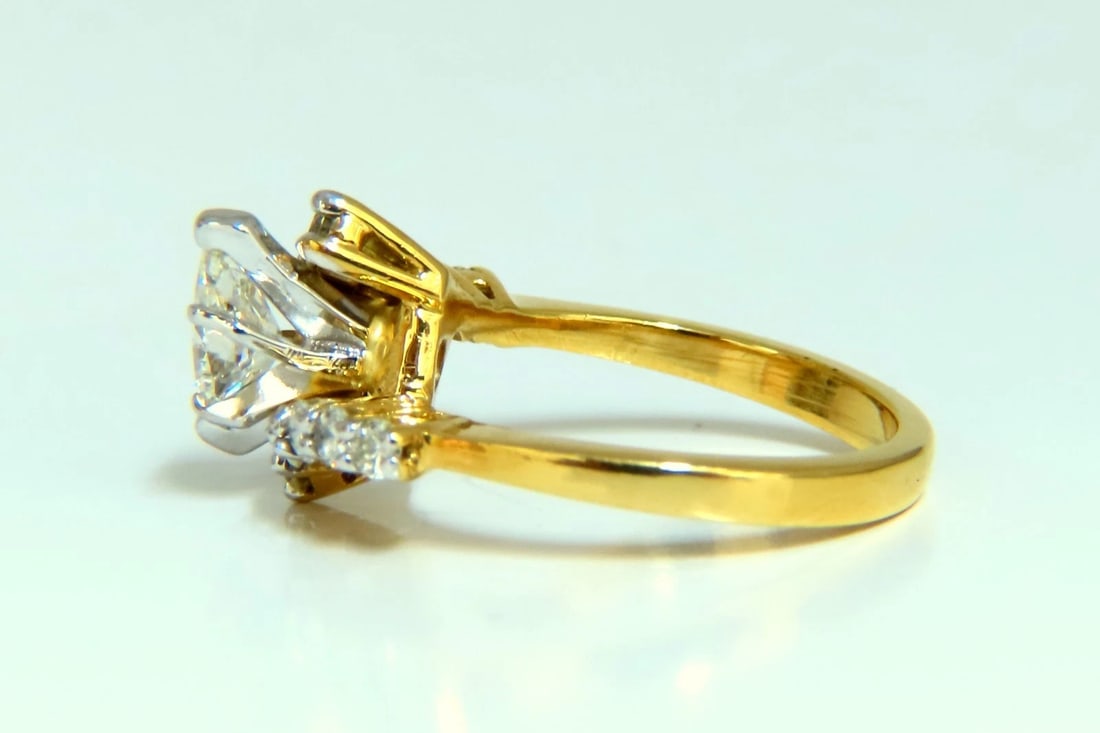 GIA Certified .77ct Marquise Shape natural diamond ring 14 Karat *v - 5