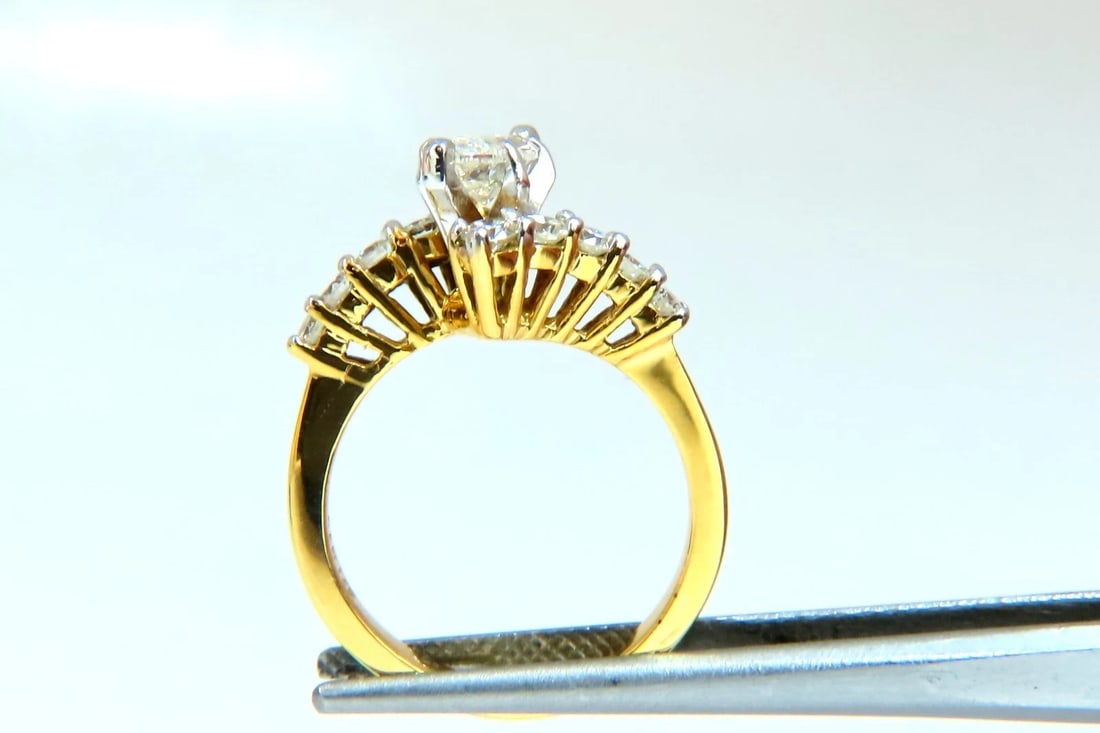 GIA Certified .77ct Marquise Shape natural diamond ring 14 Karat *v - 6