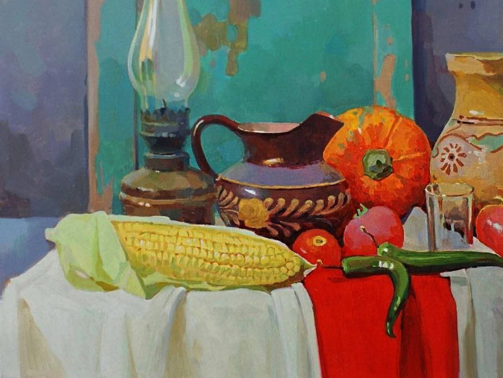 Oil painting Products on the table Anastasia Yaroshevich - 5