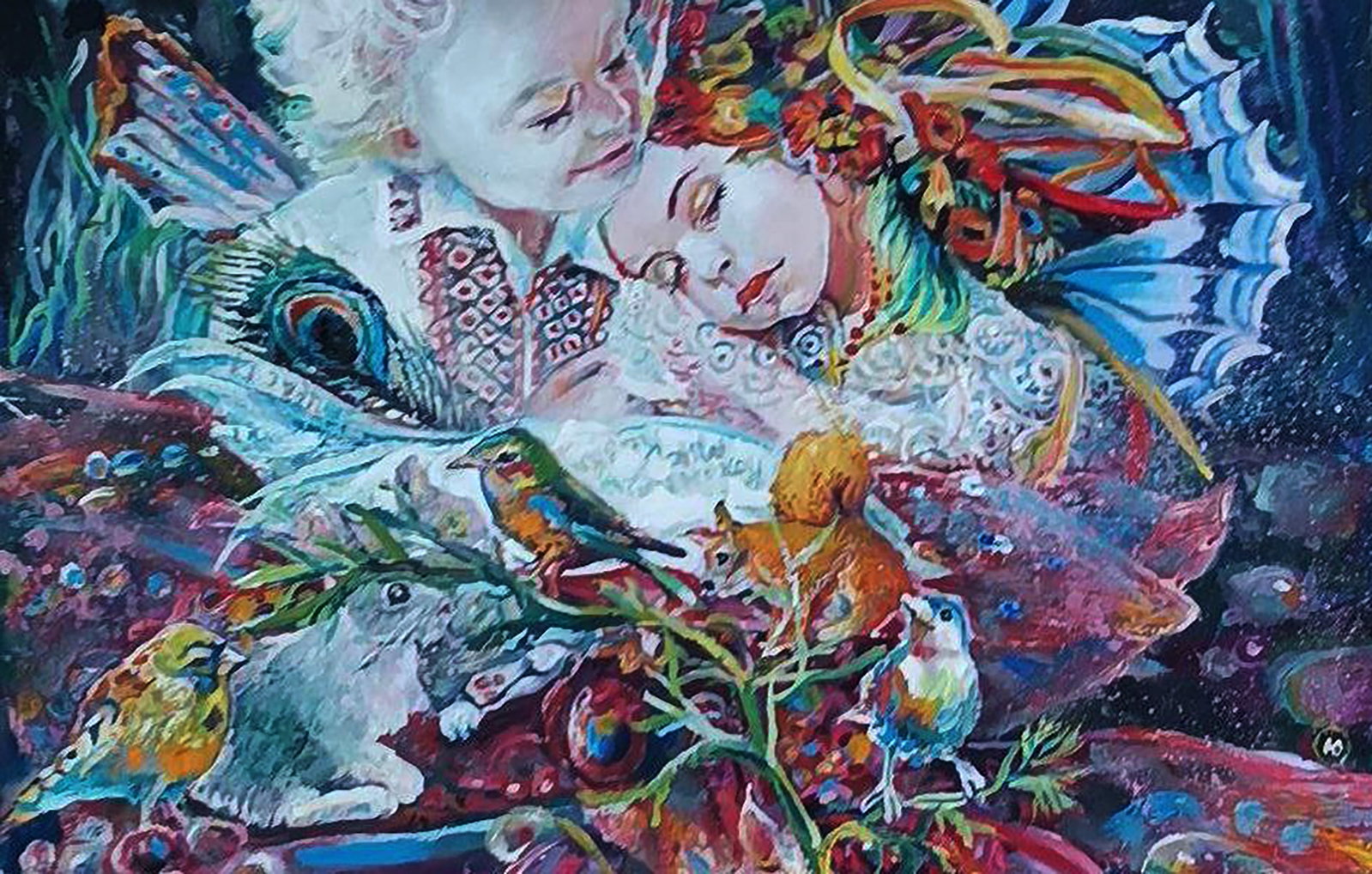Oil painting Fairytale forest in dreams Elena Yurko - 7