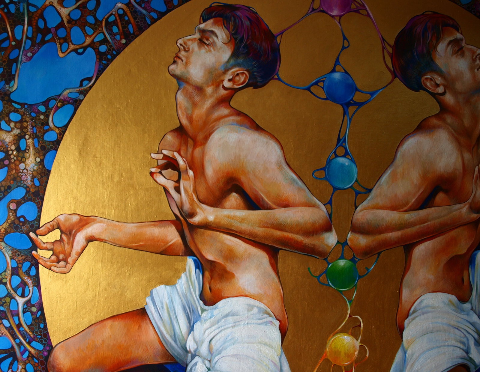Oil painting Merger of two moons Konsta G. Amelinn - 3