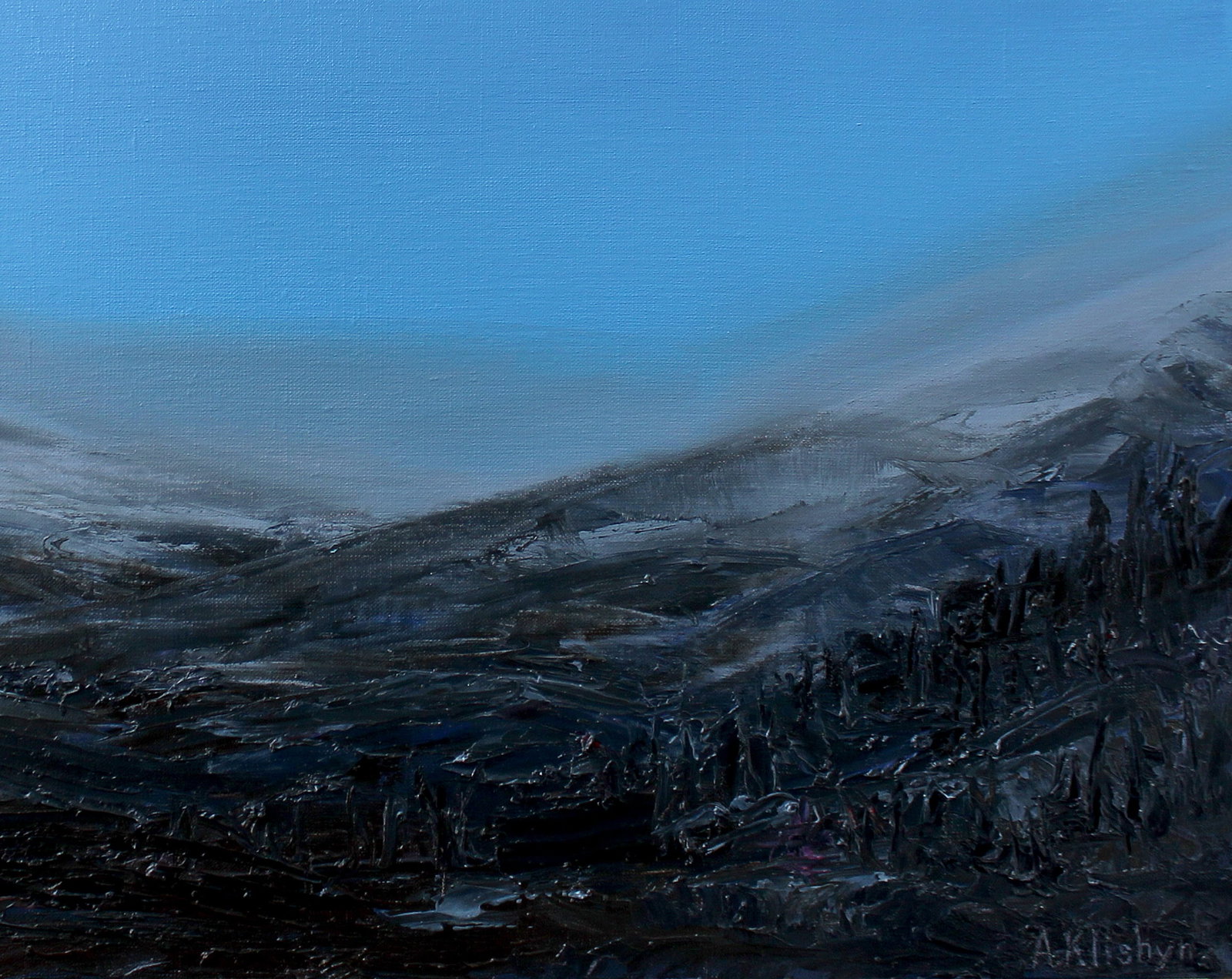 Oil painting Blue sky Andriy Klishyn - 5