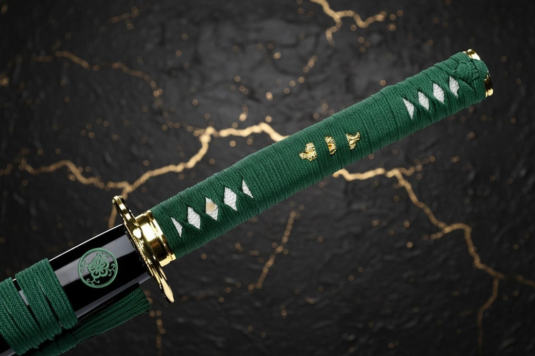 Hand-Forged Carbon Steel Japanese Katana Sharp Full Tang Cherry Blossom Sword - 4