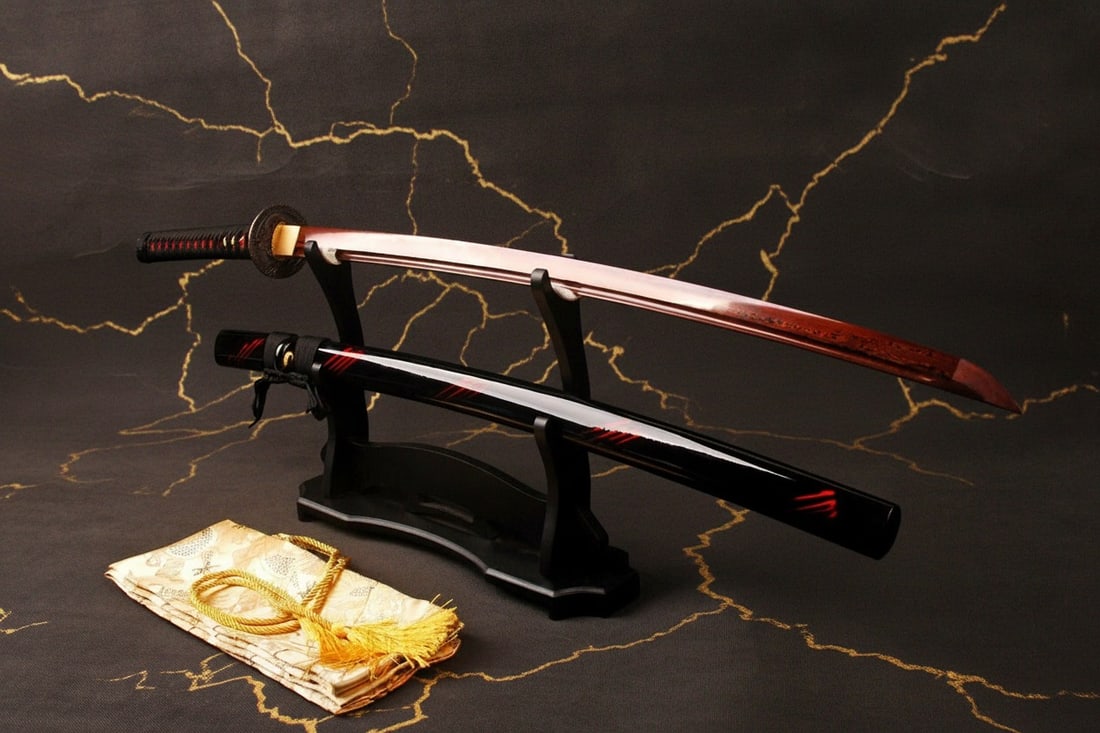 Hand-Forged Damascus Steel Katana Sharp Battle Ready Japanese Samurai Sword - 13