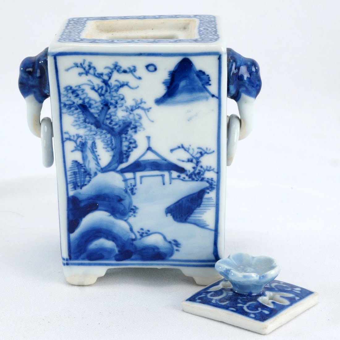 Small Square Japanese Incense Vessel/Censer - 3