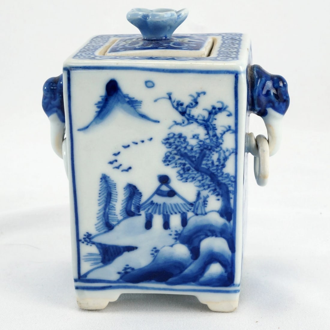 Small Square Japanese Incense Vessel/Censer - 5