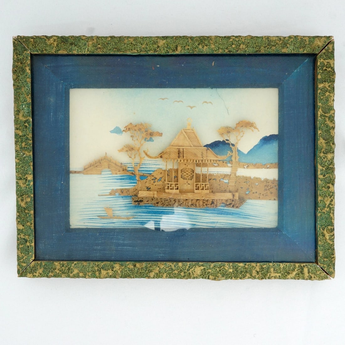 1930s Chinese Cork Picture Shadowbox (1 of 7)