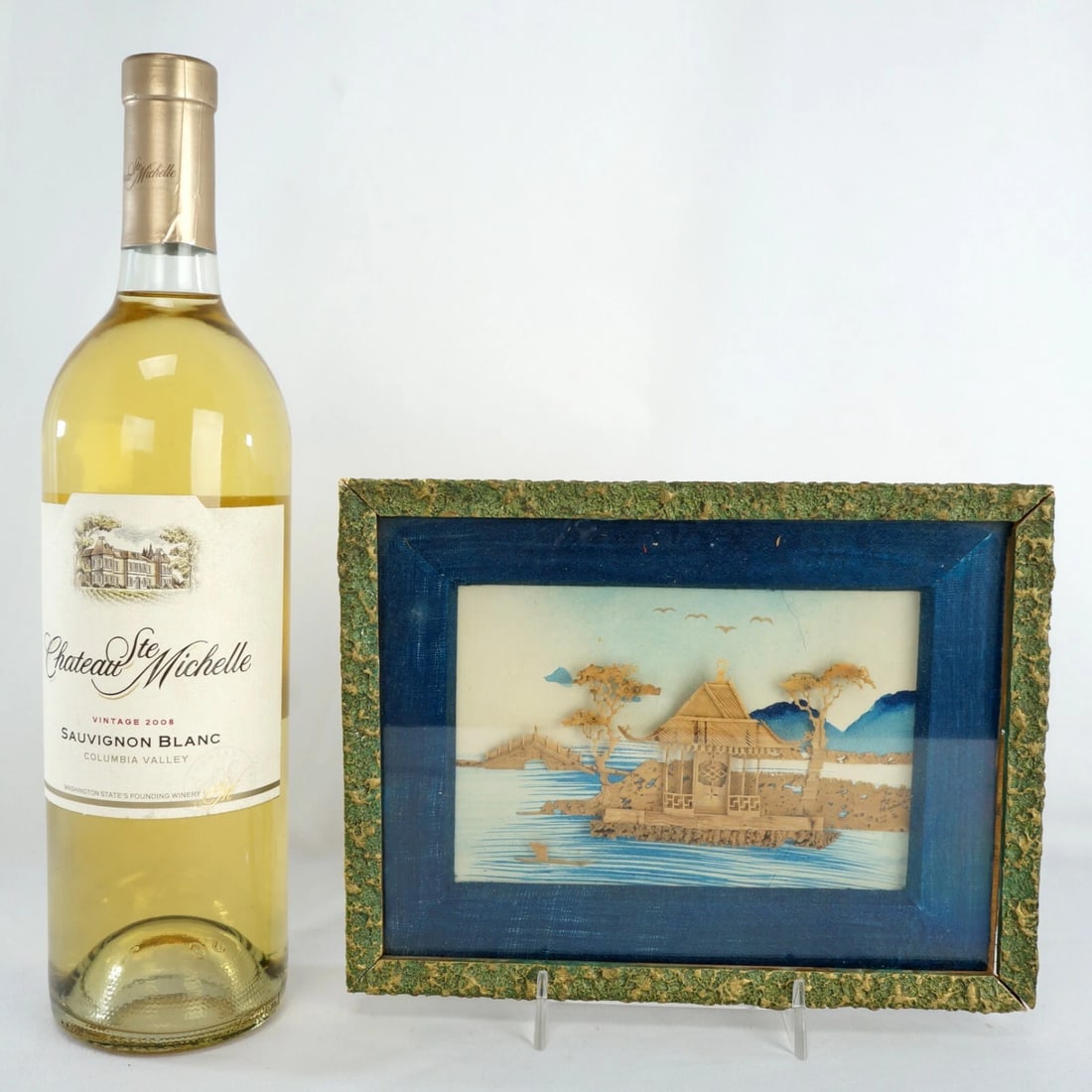 1930s Chinese Cork Picture Shadowbox - 4
