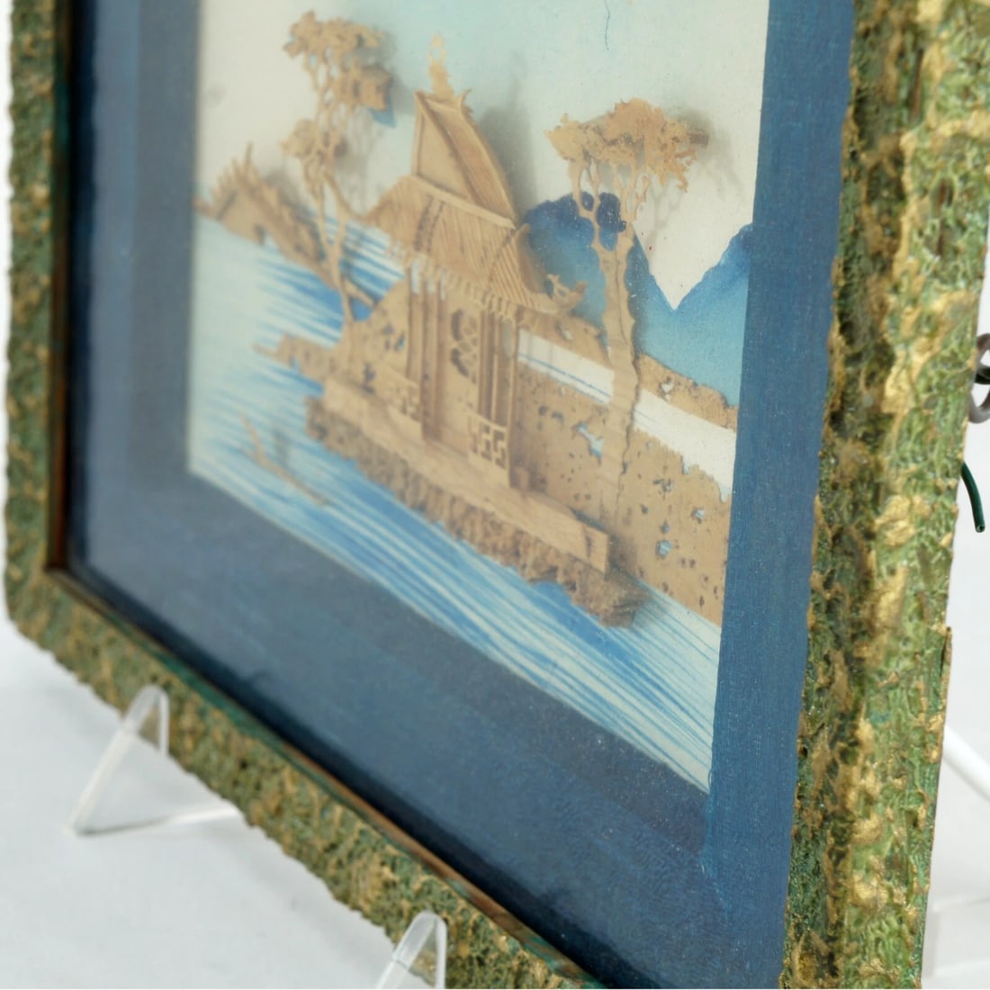 1930s Chinese Cork Picture Shadowbox - 5