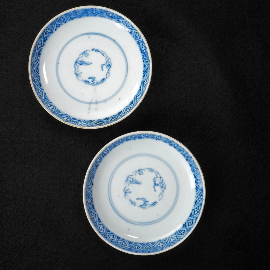 Pair 19th C Arita Imari Chawan Lidded Bowls - 13