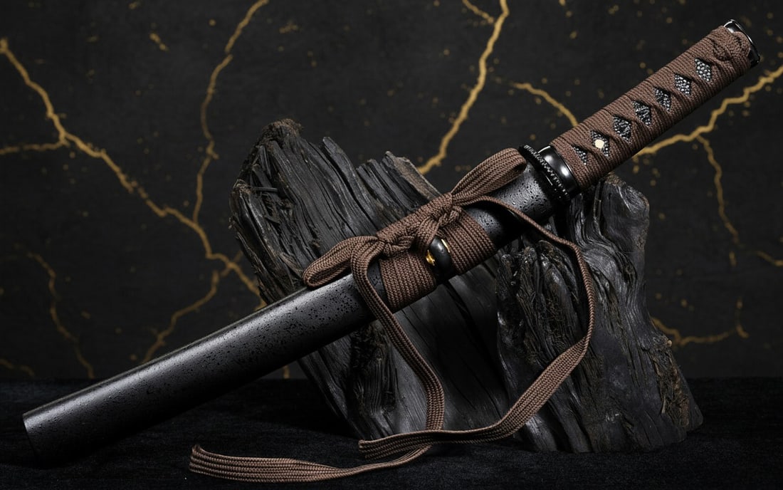 20?? Clay Tempered T10 Steel Mini Katana Japanese Tanto Samurai Short Sword - 3