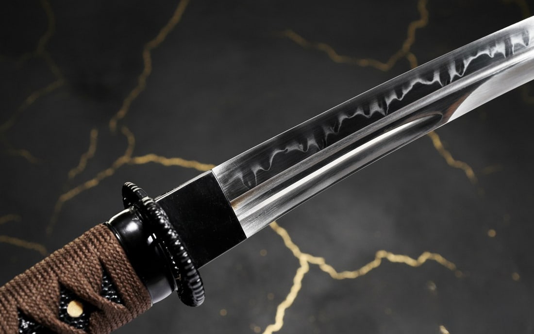 20?? Clay Tempered T10 Steel Mini Katana Japanese Tanto Samurai Short Sword - 5