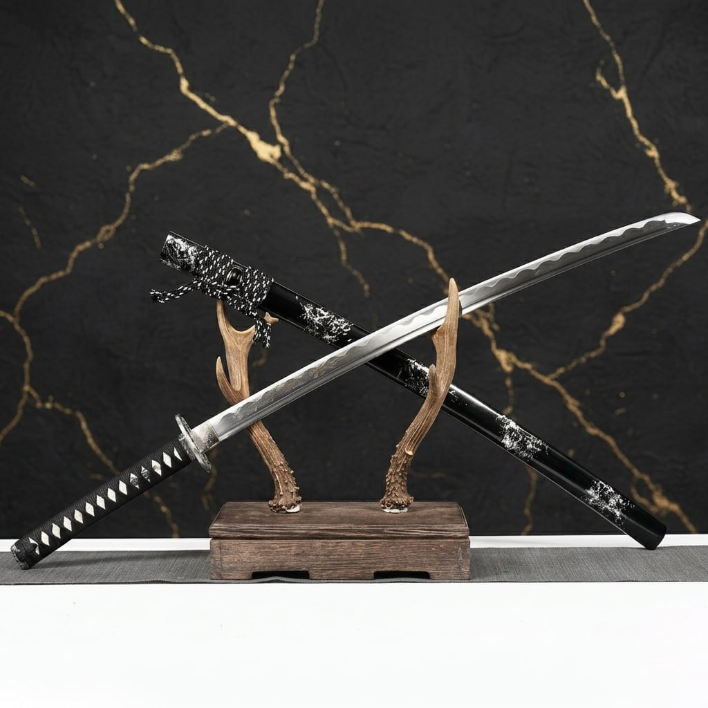 Hand Forged Carbon Steel Katana Sharp Dragon Engraved Full Tang Samurai Blade - 2