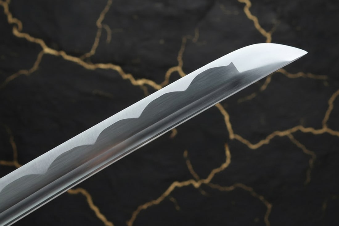 Hand Forged Carbon Steel Katana Sharp Dragon Engraved Full Tang Samurai Blade - 9