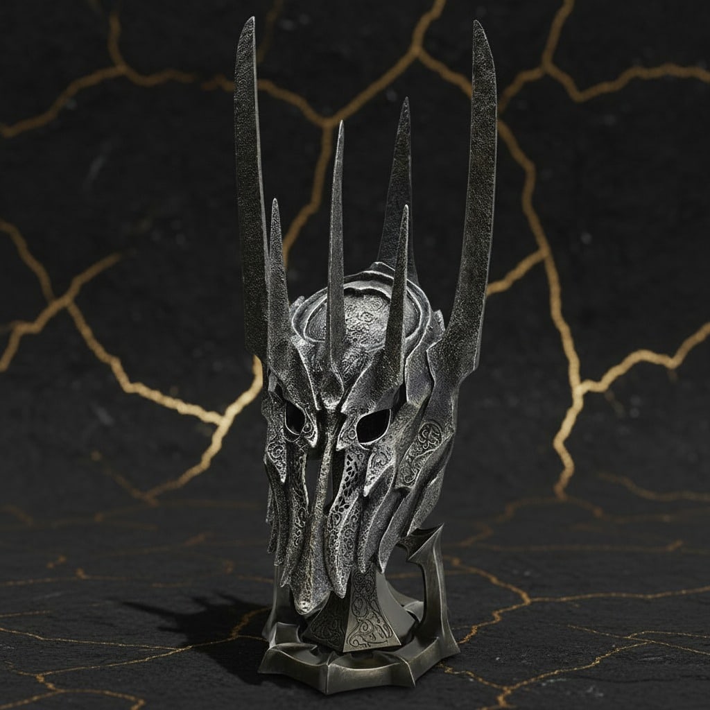 1/2 Scale Dark Lord Armor Helmet Prop Replica with Stand Fantasy Collectible (1 of 4)