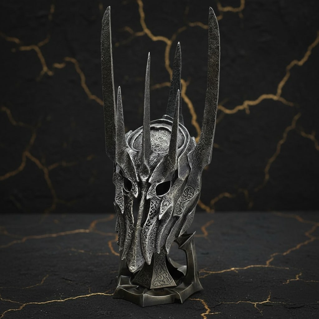 1/2 Scale Dark Lord Armor Helmet Prop Replica with Stand Fantasy Collectible - 3