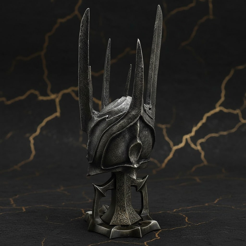1/2 Scale Dark Lord Armor Helmet Prop Replica with Stand Fantasy Collectible - 4