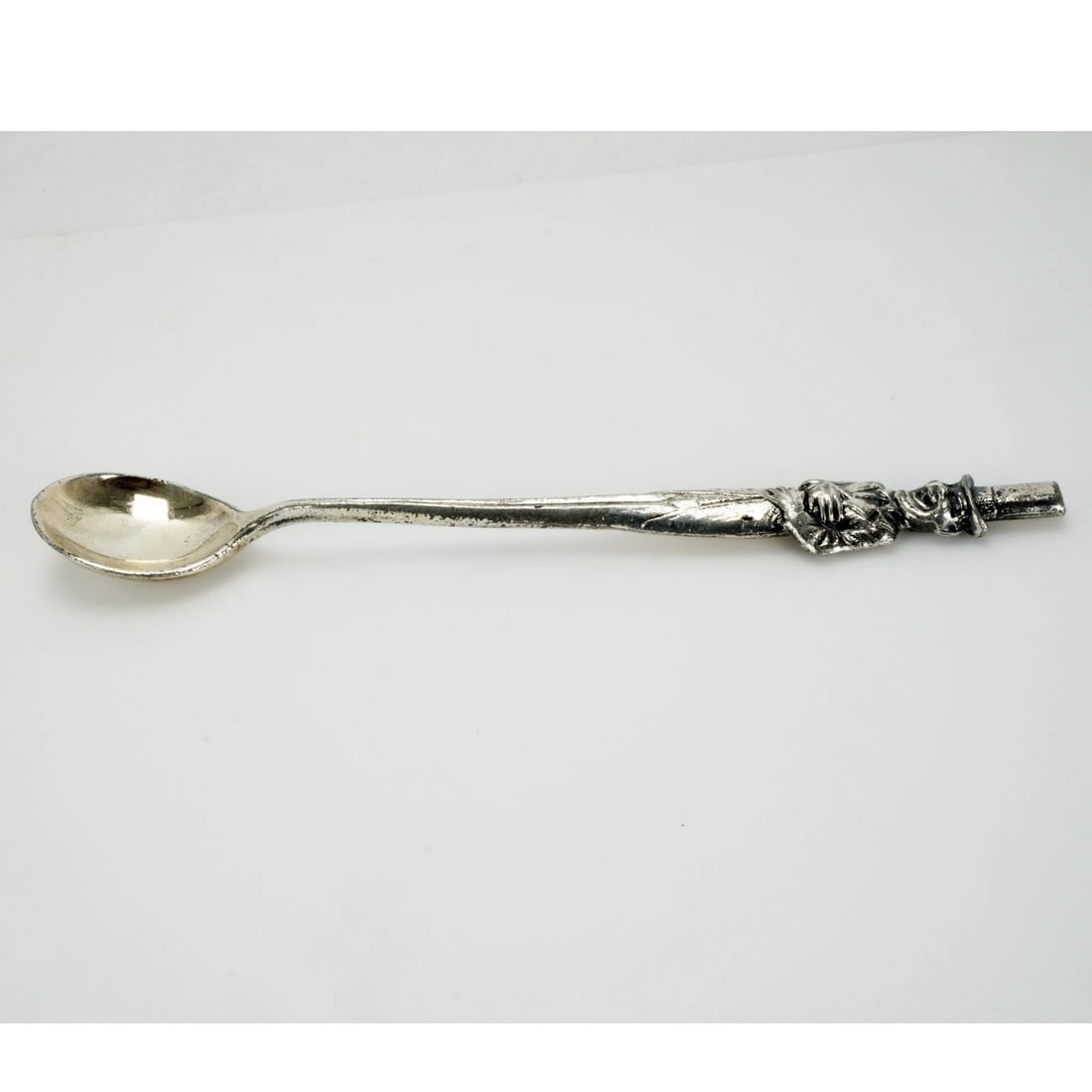 1930s W.C. Fields Pewter Cocktail Spoon - 5