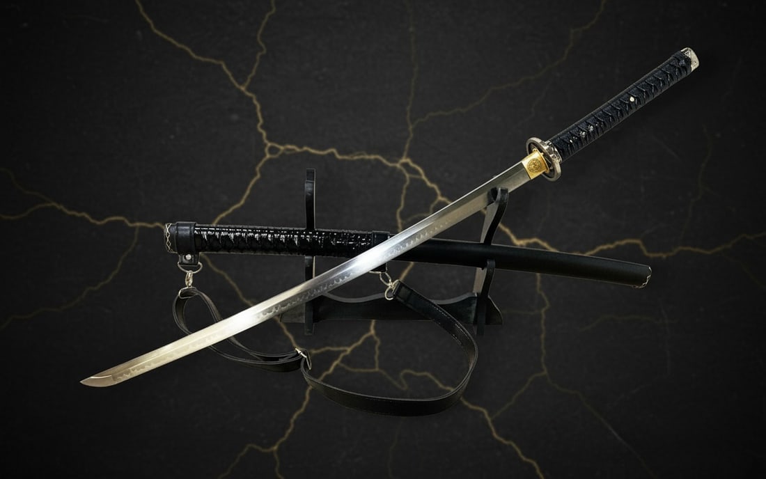 Hand-Forged T10 Clay Tempered Japanese Katana Sharp Steel Samurai Sword - 11