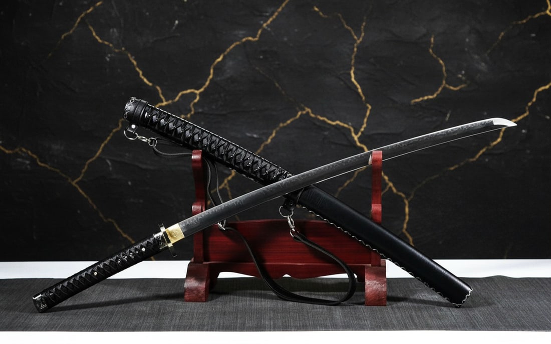 Hand-Forged T10 Clay Tempered Japanese Katana Sharp Steel Samurai Sword: Title:Hand-Forged T10 Clay Tempered Japanese Katana Sharp Steel Samurai Sword Description:This functional, battle-ready katana is hand-forged in Longquan, China, utilizing traditional clay tempering a