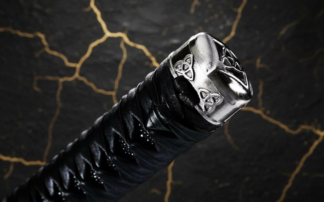 Hand-Forged T10 Clay Tempered Japanese Katana Sharp Steel Samurai Sword - 7