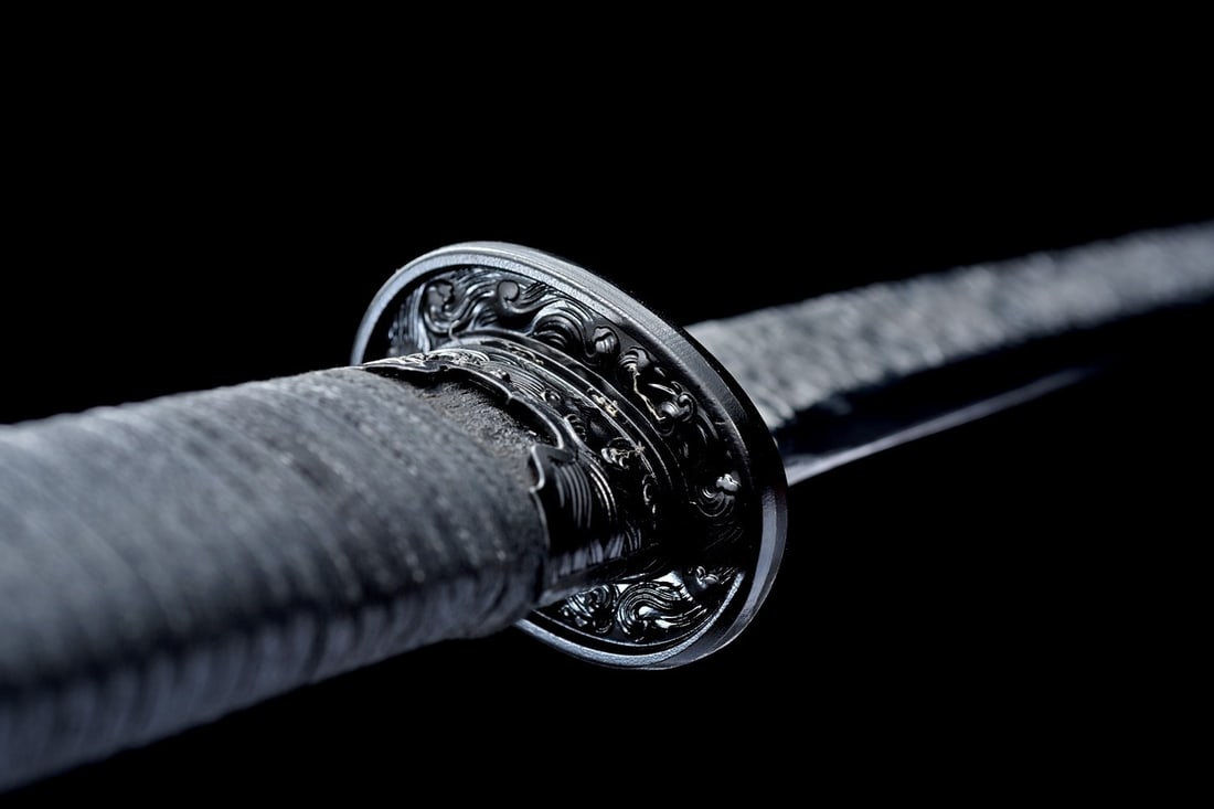 40" Hand-Forged 9260 Spring Steel Ninja Sword, Sharp Straight Ninjato - 6