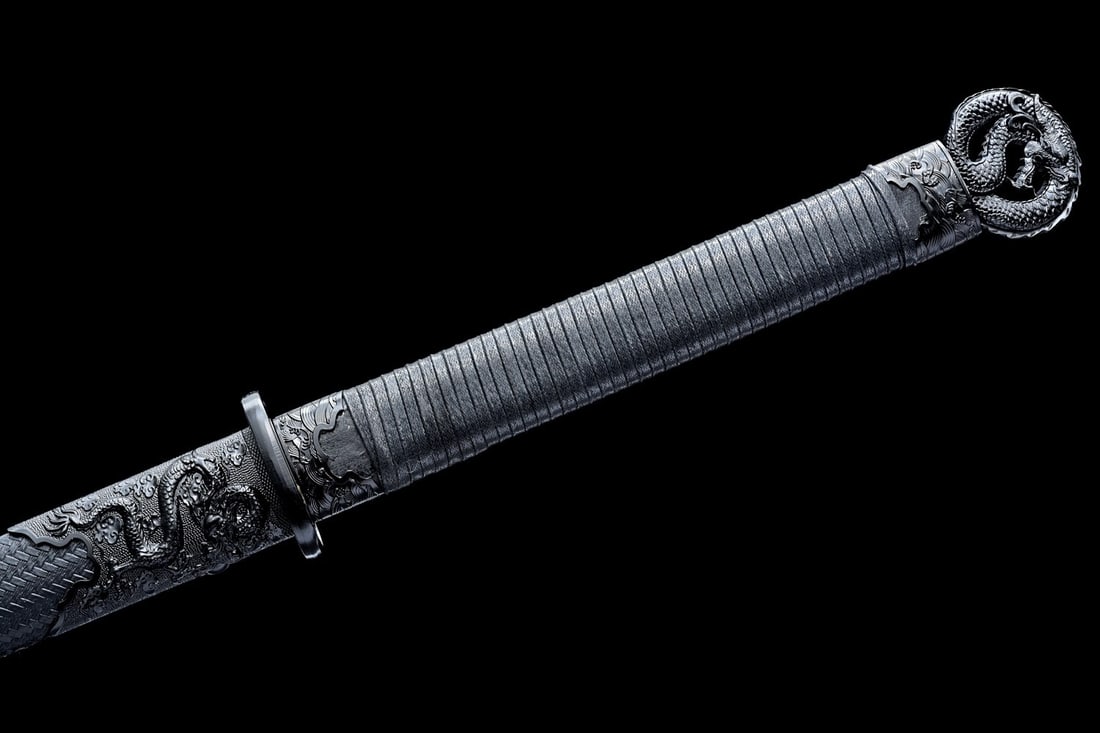 40" Hand-Forged 9260 Spring Steel Ninja Sword, Sharp Straight Ninjato - 8