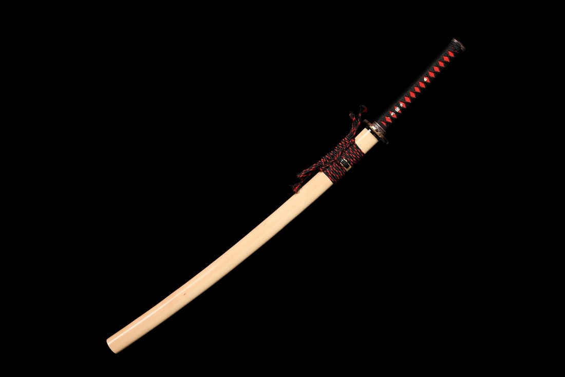 Hand-Forged Crimson Damascus Steel Samurai Katana Full Tang Japanese Sword - 10