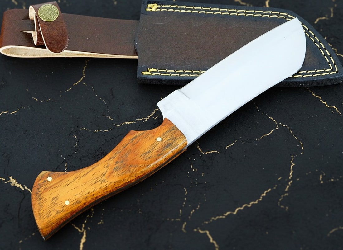 Hand-Forged D2 Steel Fixed Blade Knife for Hunting Camping Bushcraft Tool - 3