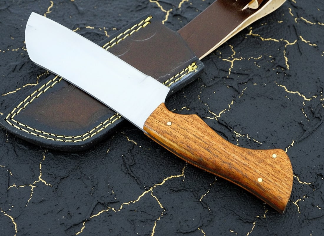 Hand-Forged D2 Steel Fixed Blade Knife for Hunting Camping Bushcraft Tool - 4