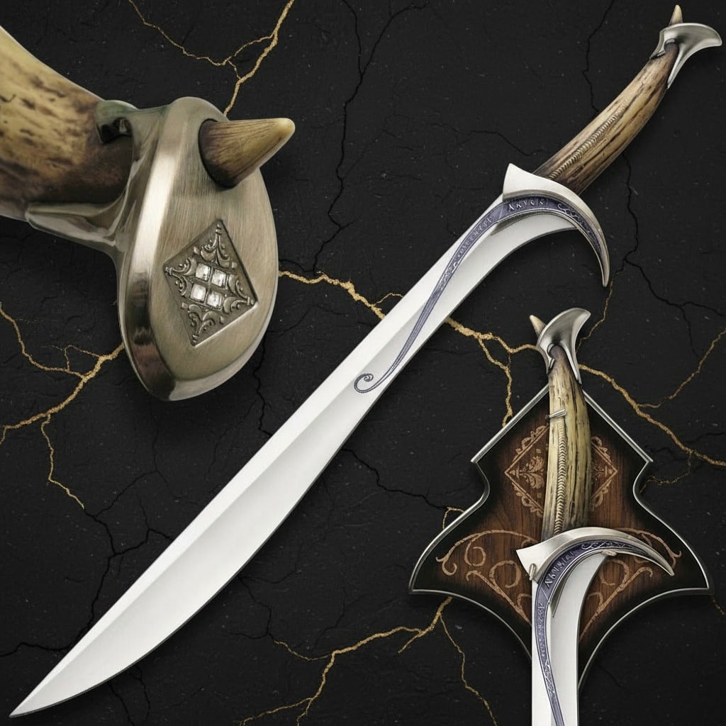 Replica Fantasy Elven Sword Prop Thorin Oakenshield Medieval Steel Blade (1 of 5)