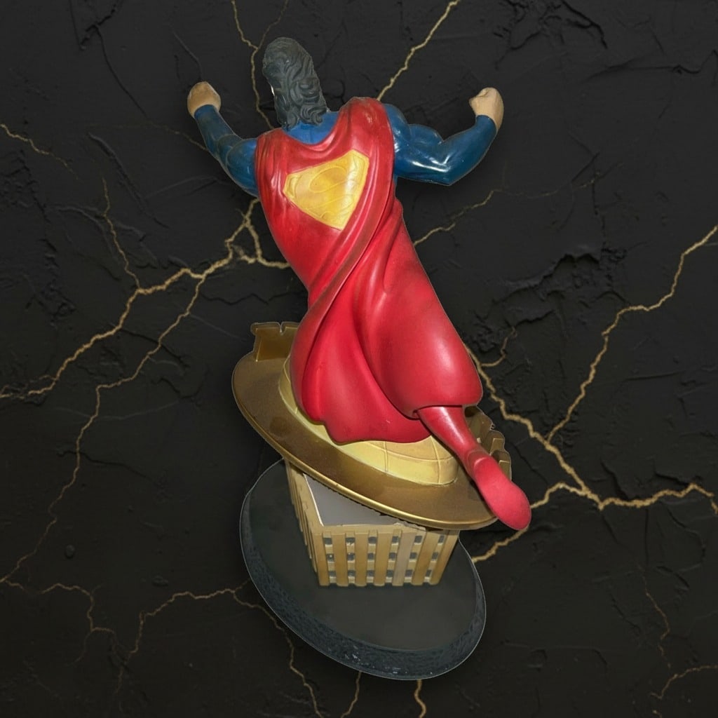 Vintage DC Comics Superhero Figurine In a Single Bound Boxed Ornament - 3
