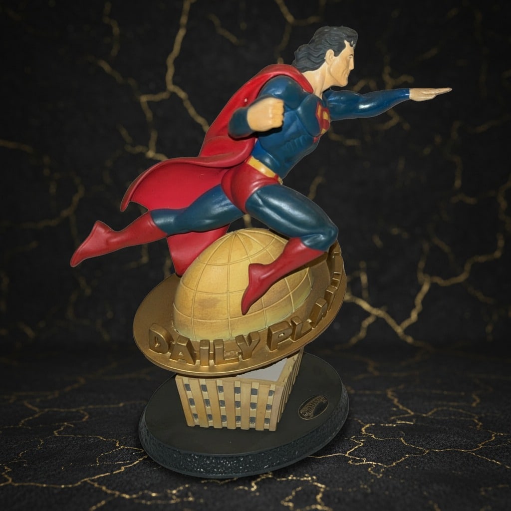 Vintage DC Comics Superhero Figurine In a Single Bound Boxed Ornament - 4