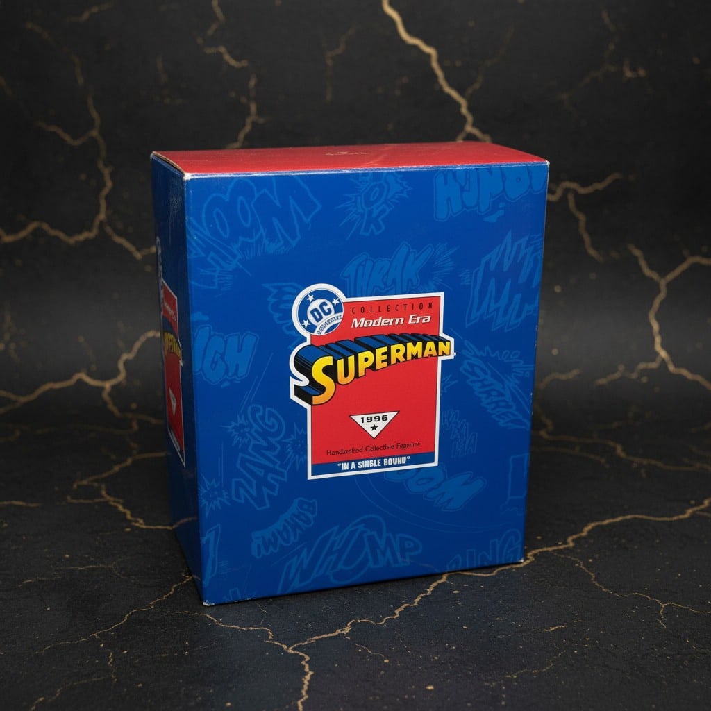 Vintage DC Comics Superhero Figurine In a Single Bound Boxed Ornament - 6