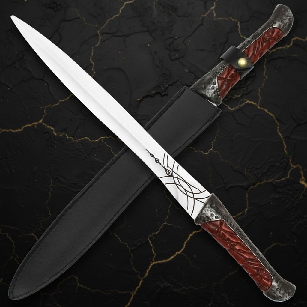 Sci-Fi Ceremonial Dagger Replica with Scabbard Dune Inspired Short Sword (1 of 4)