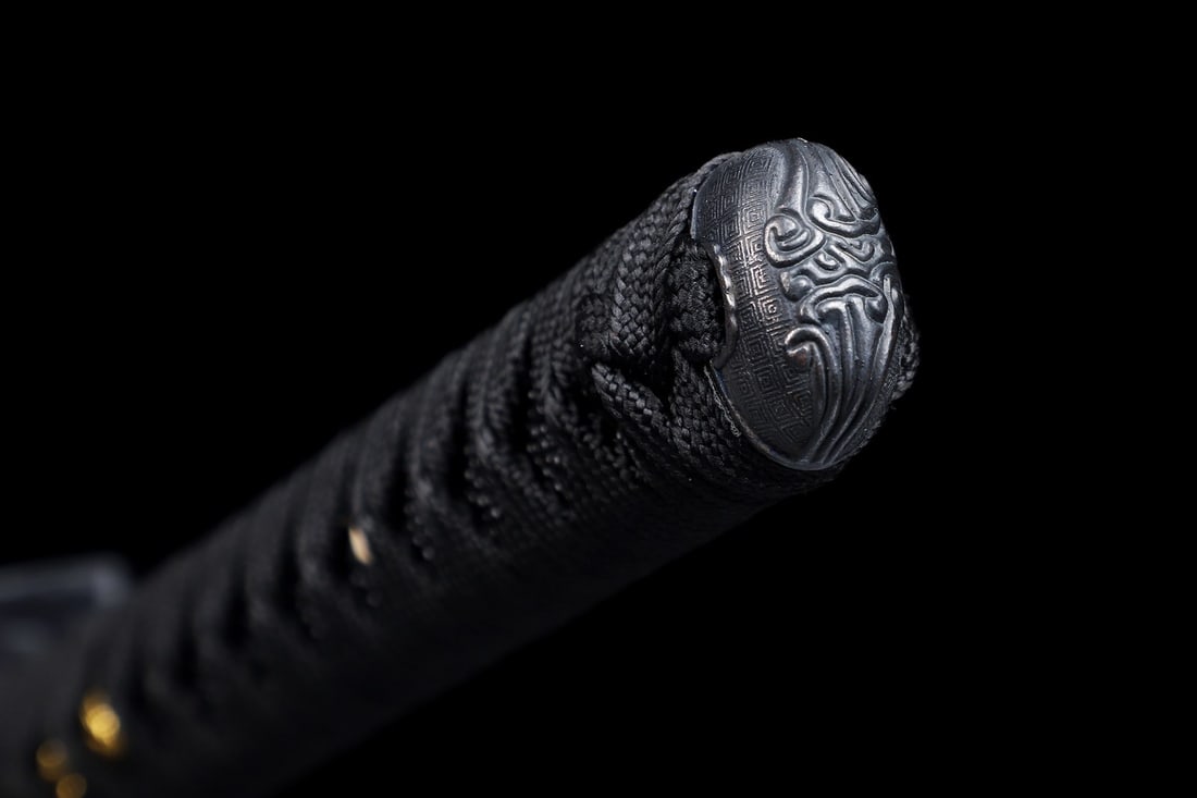 Hand-Forged Damascus Steel Ninjato Black Dragon Japanese Samurai Sword - 5