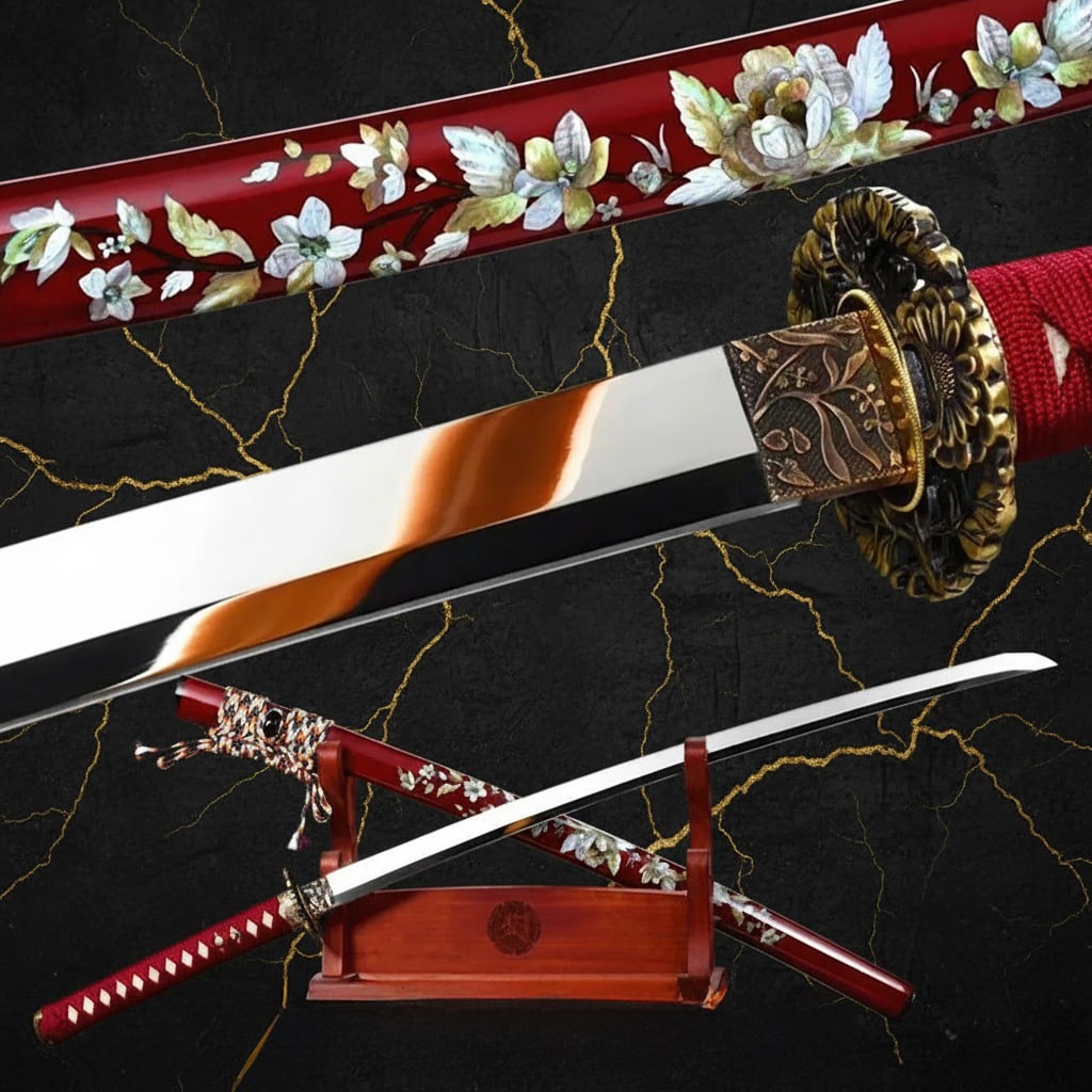 Hand-Forged Japanese Samurai Katana High Carbon Steel Sharp Blade Sword (1 of 13)