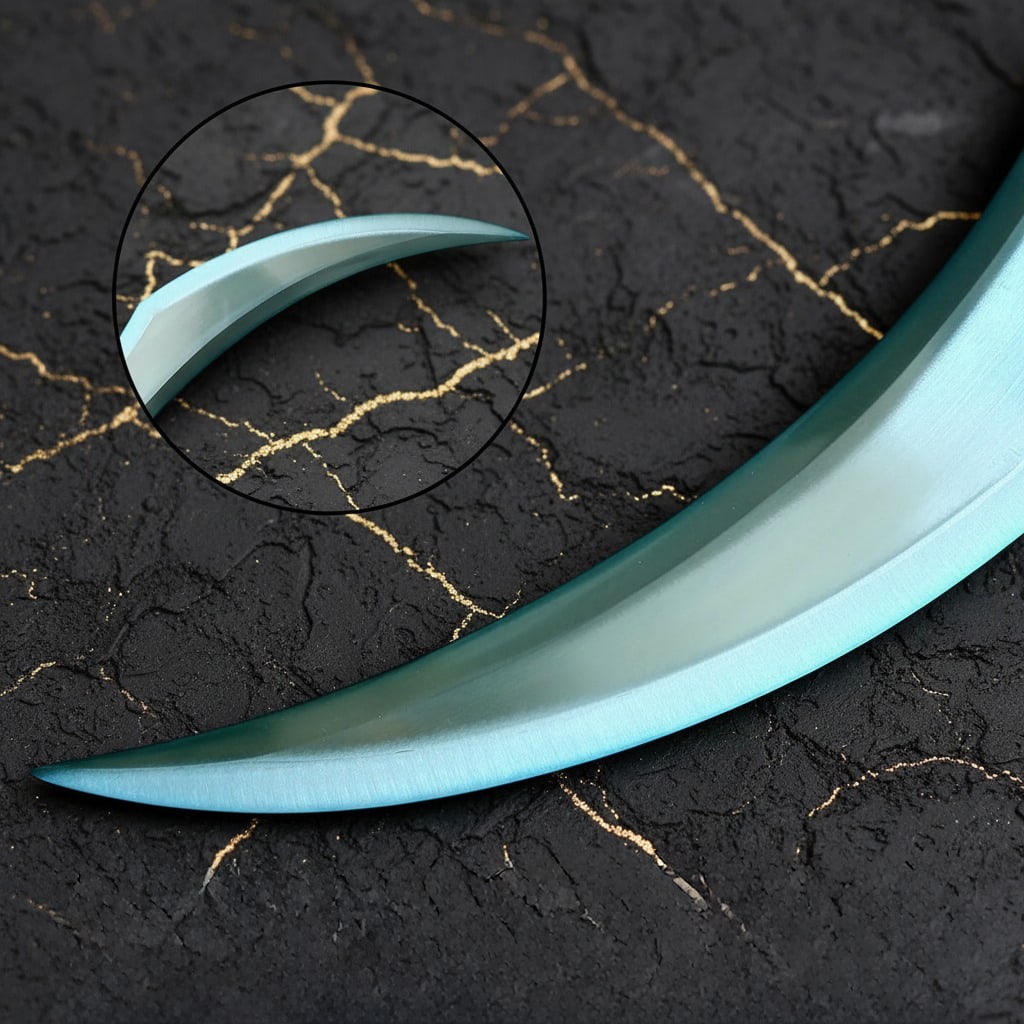 24" Stainless Steel Anime Fantasy Blade Replica with Display Stand - 5