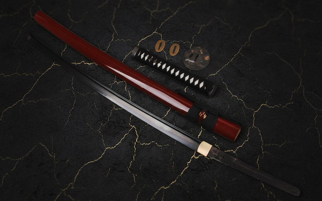 Hand-Forged 1095 Damascus Steel Katana Sharp Battle Ready Samurai Sword - 9