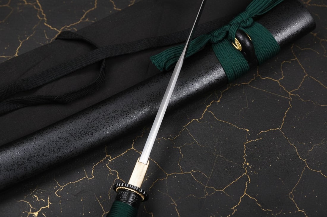 20" Handmade T10 Steel Tanto Short Sword Japanese Tactical Self-Defense Blade - 5