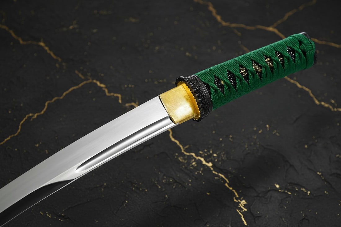 20" Handmade T10 Steel Tanto Short Sword Japanese Tactical Self-Defense Blade - 6