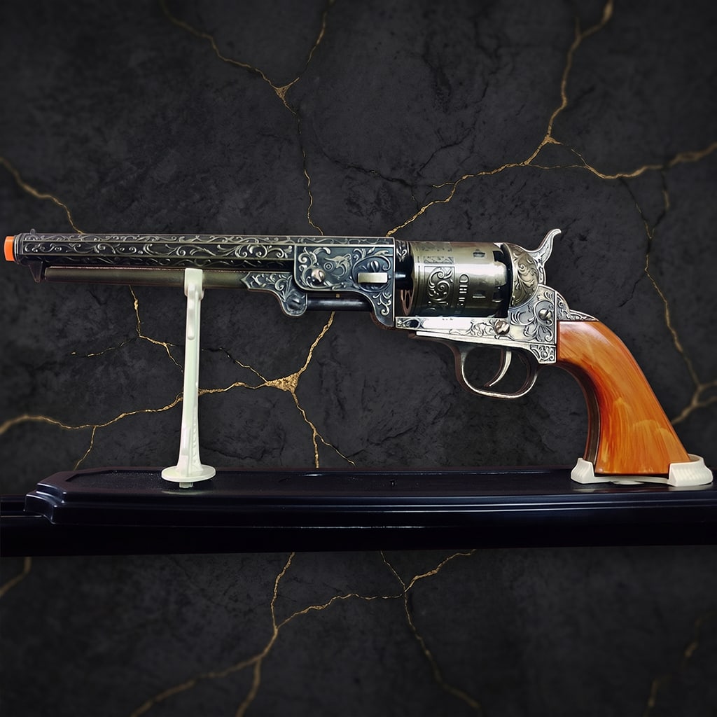 Vintage Style Western Outlaw Revolver Black Powder Prop Pistol - 2