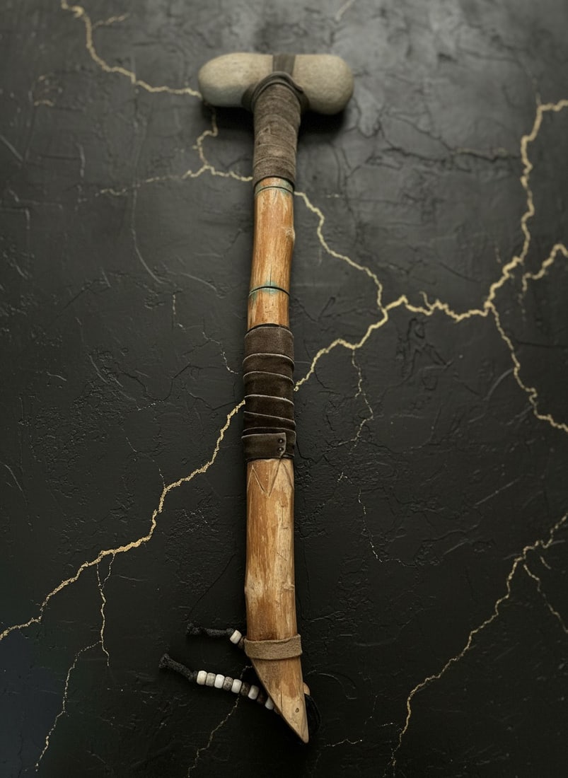 Handcrafted Indigenous Ceremonial Stone Axe Artifact (1 of 8)