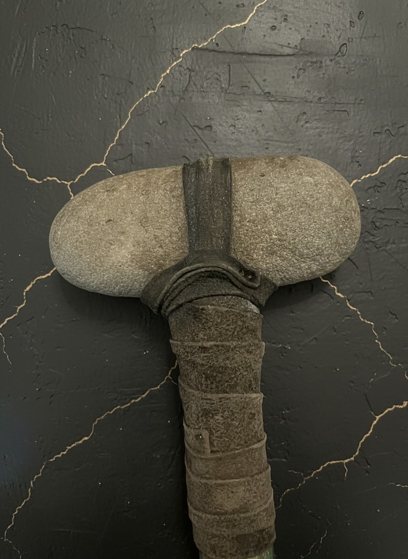 Handcrafted Indigenous Ceremonial Stone Axe Artifact - 3