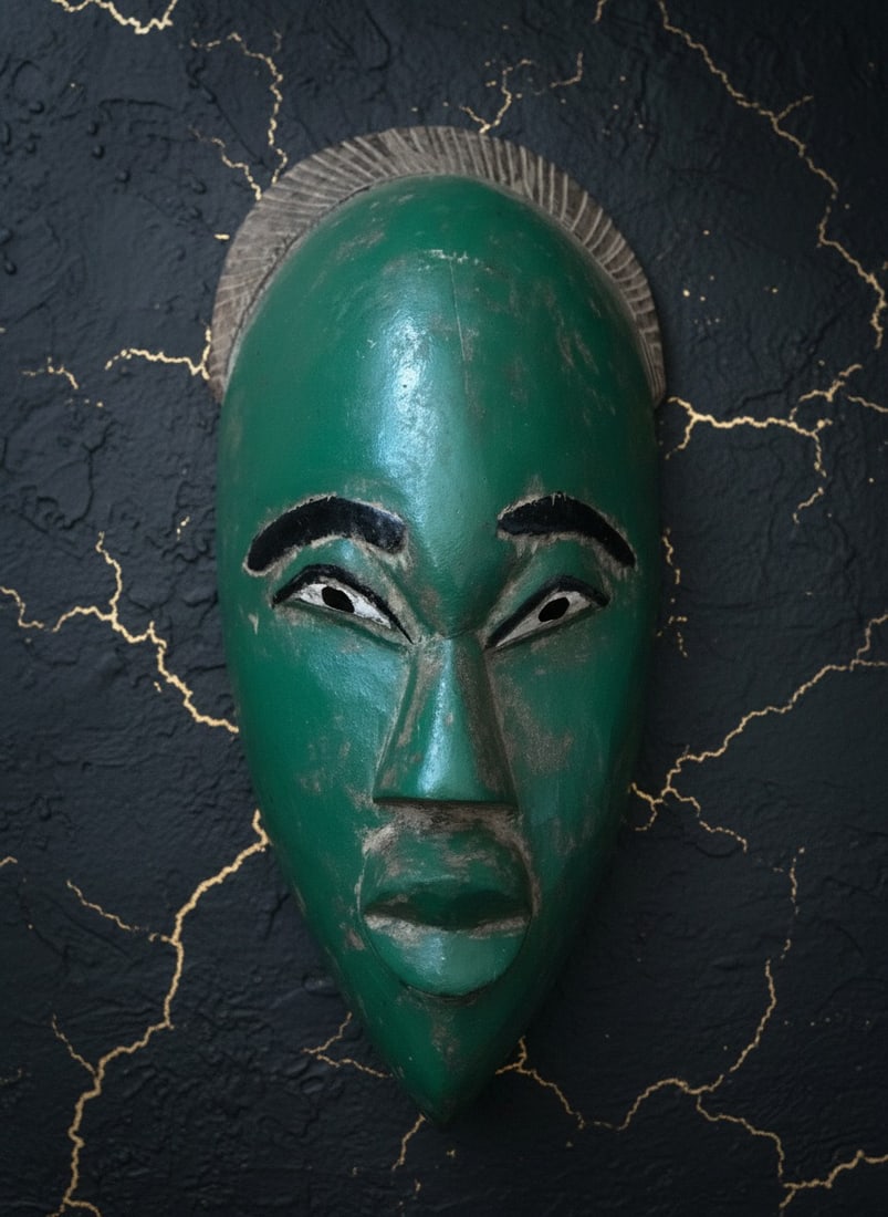 Hand Carved Wooden African Tribal Face Mask 13.5" Tall Vintage Decor: Title:Hand Carved Wooden African Tribal Face Mask 13.5" Tall Vintage Decor Description:This hand-carved wooden mask reflects traditional African artistry through its intricate design and detailed craf