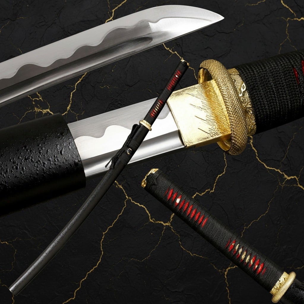 Sharp 1095 High Carbon Steel Japanese Samurai Katana Hand Forged Blade: Title:Sharp 1095 High Carbon Steel Japanese Samurai Katana Hand Forged Blade Description:This fully functional, battle-ready katana is expertly crafted for performance, making it an ideal choice for