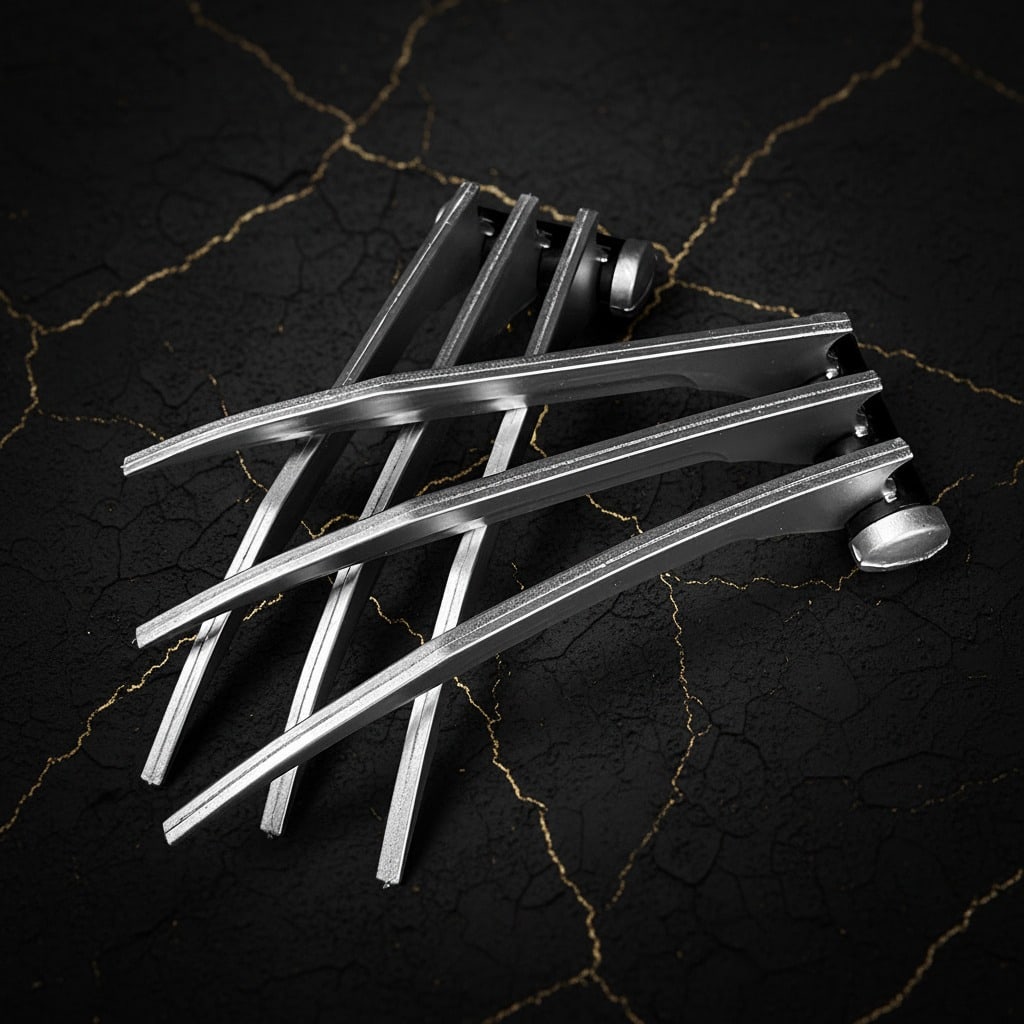 Silver Foam Wolverine Claws Pair LARP Costume Props 2PC Set - 5