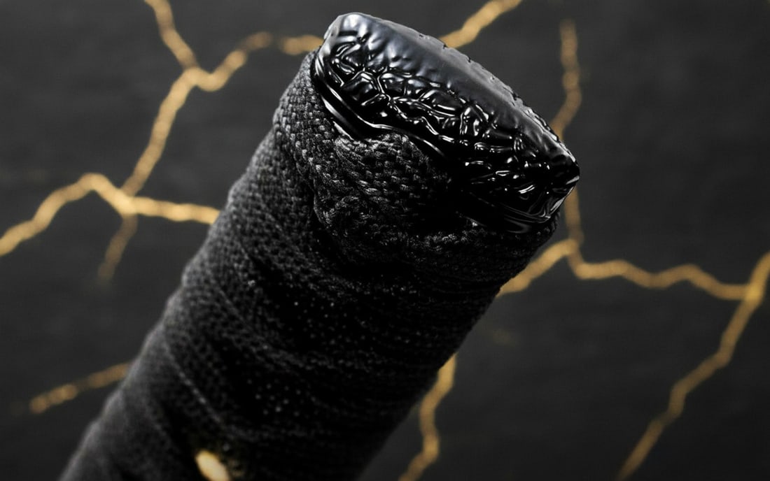 Hand-Forged Damascus Steel Full Tang Katana Sharp Black Samurai Sword - 5